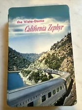 Vintage California Zephyr the Vista Dome Complete Deck Playing Cards EUC No Box