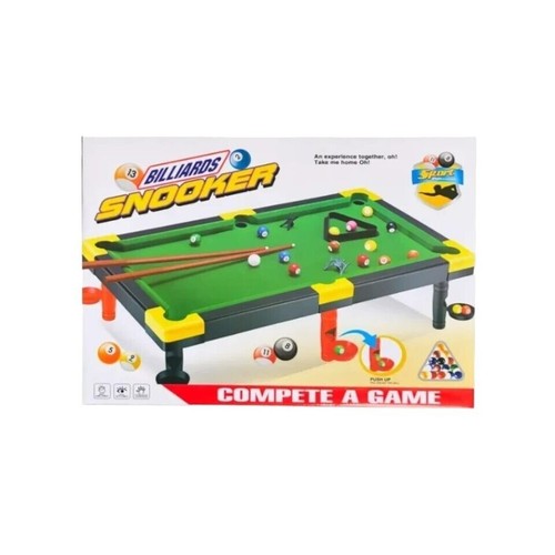 Kids Mini 8 Ball Pool Snooker Cue Table Top For Unisex Children Indoor Party UK - Picture 3 of 3