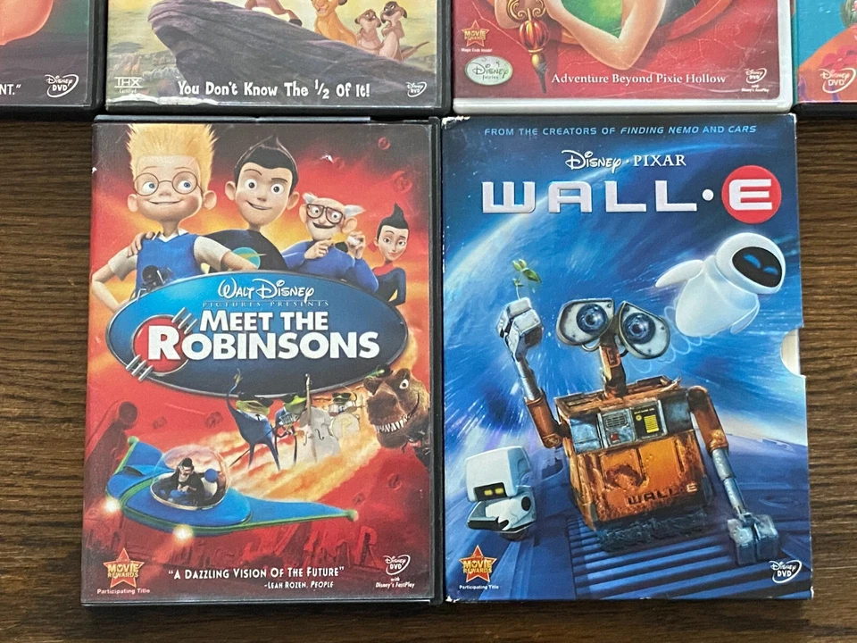 Lot Of 10 DISNEY Kids DVDs - Wall E, Little Mermaid, A Bugs Life, Finding Nemo.. Foto 4 de 4