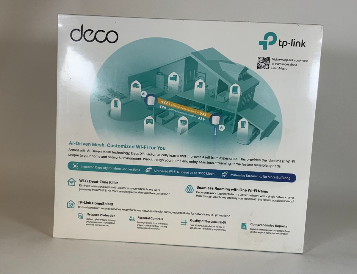 TP-Link Deco AX3000 WiFi 6 Mesh System (Deco X60) Router Extender