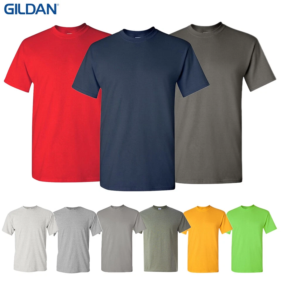 Gildan Men's T-Shirt 5000 Heavy Cotton Athletic Casual Short Sleeve T-Shirt