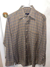 Burberry London Men’s Plaid Size S rare Made In USA Vintage