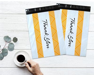 10 Designs! Ultimate Thank you Poly Mailers Collection, 10x13'' Combo, Self Seal 