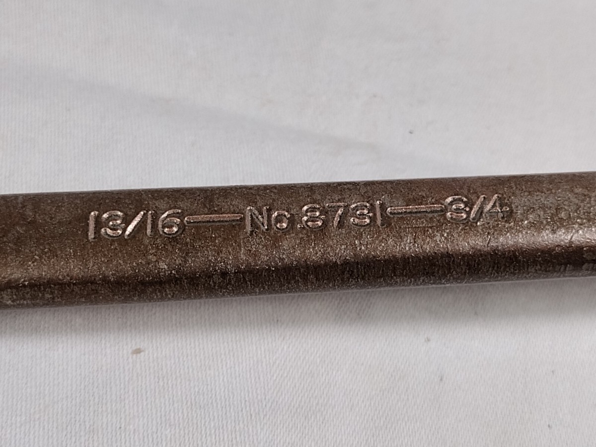 Vtg Williams Superrench USA 13/16 x 3/4” Offset Box End