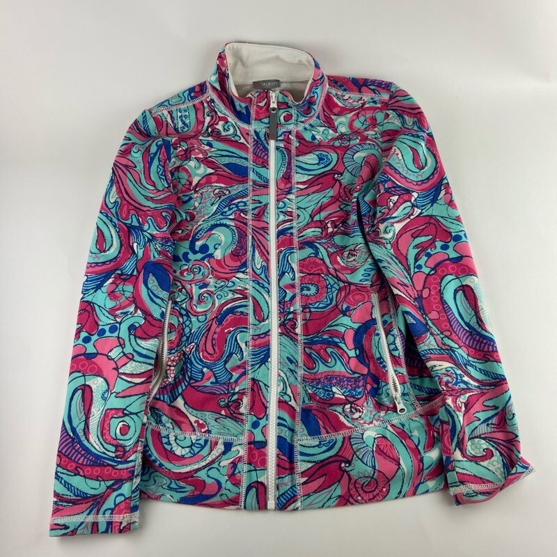 Talbots Womens Softshell Jacket Multicolor Blue P… - image 1