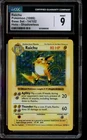 CGC 9 MINT Pokemon Raichu Base Set Holo Shadowless 14/102