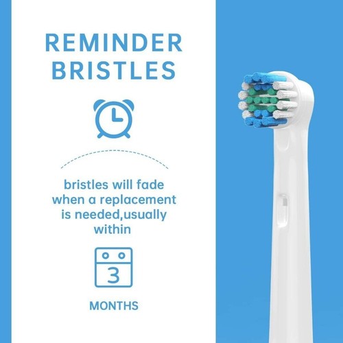 8 pezzi Testine di ricambio Per testine spazzolino elettrico per Oral-B - Picture 6 of 9