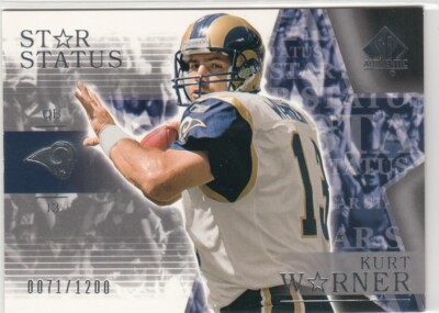 2003 SP Authentic Star Status SP /1200 #145 KURT WARNER Rams/Northern Iowa