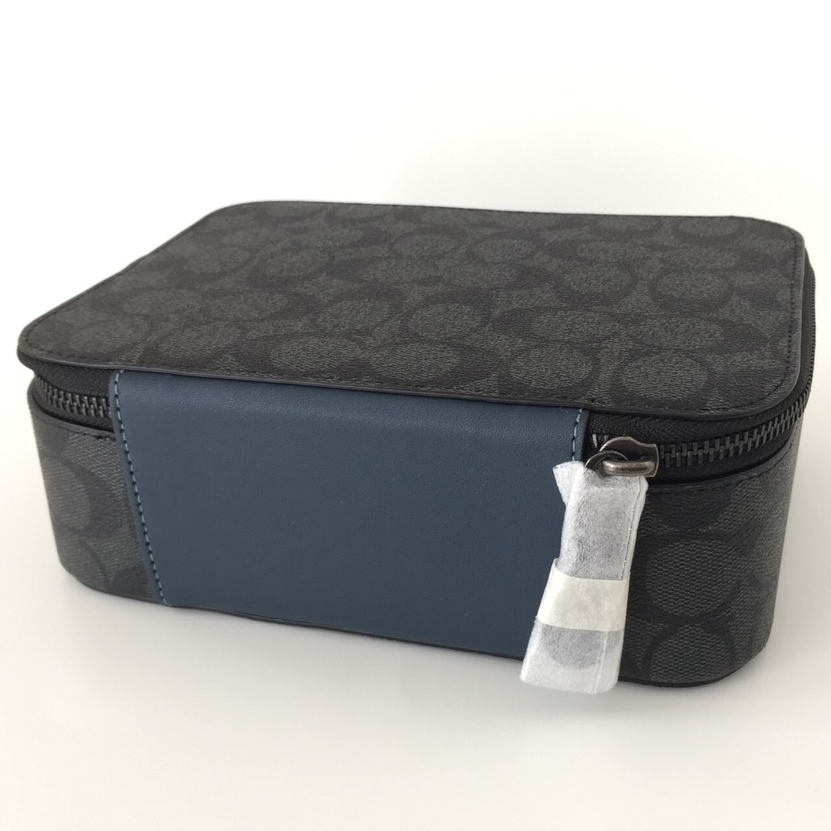 COACH Tech Organizer Colorblock Signature Canvas Leather Leather  