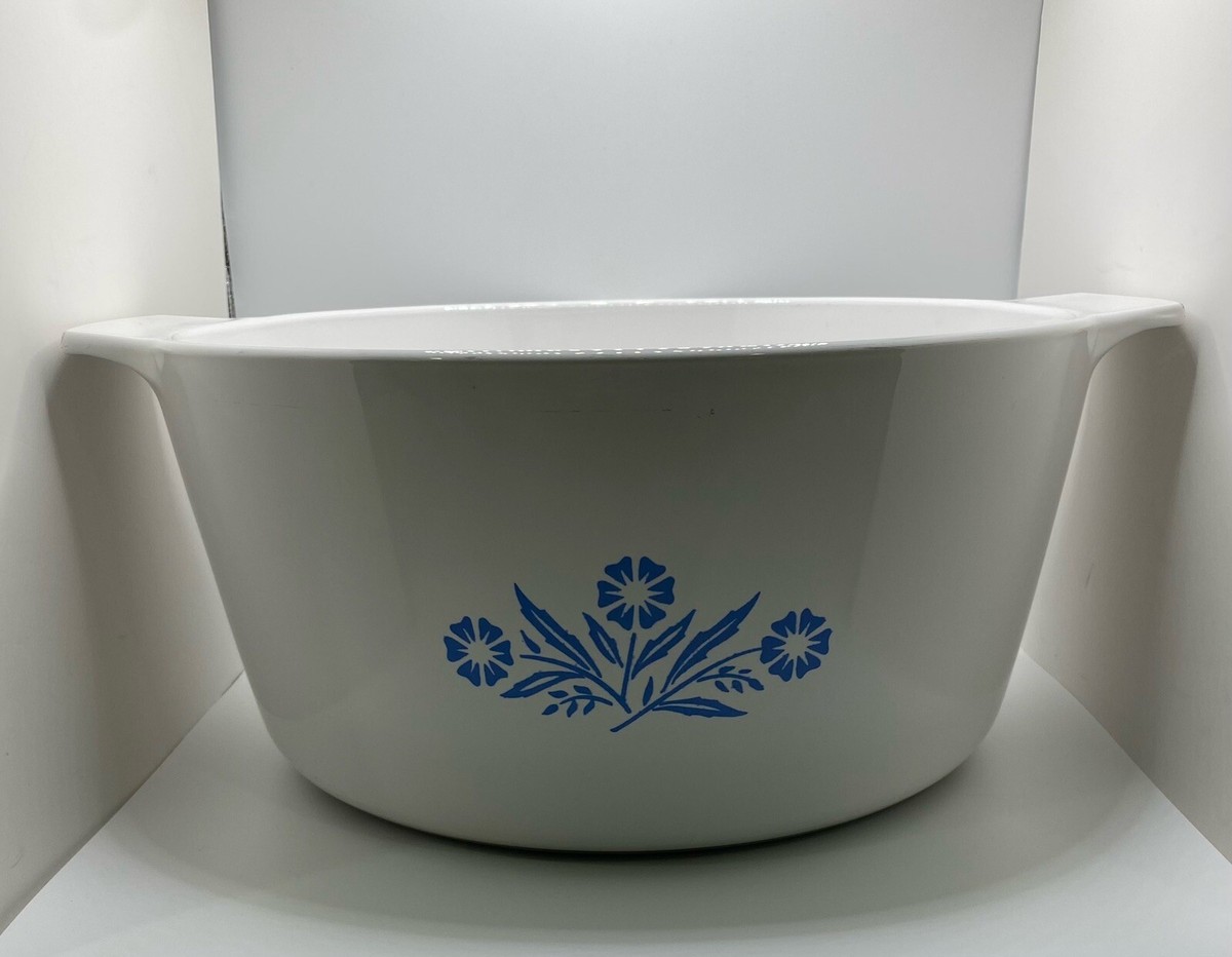 Corning Ware Range Topper Blue Cornflower N B Quart Casserole Pot With  Cover