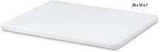 TAGLIERE IN POLIETILENE DA MACELLAIO BIANCO CM. 25X15X1 AUSONIA 66421