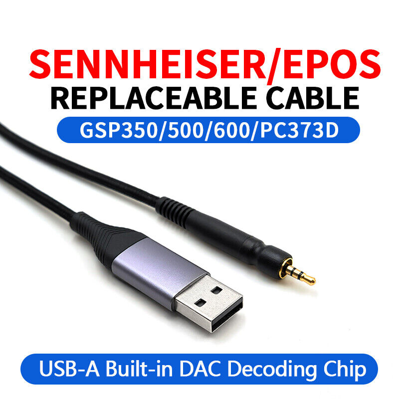 USB DAC Cable For Sennheiser G4ME ZERO ONE GSP 350 500 600 USB DAC Cable For Sennheiser G4ME ZERO ONE GSP 350 500 600