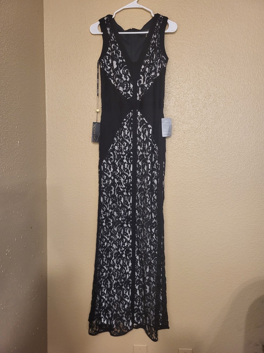 tadashi shoji black and white dress Tadashi Shoji BUA22908LX