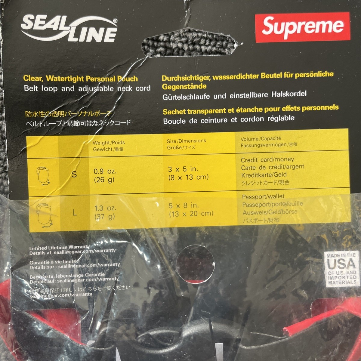 Supreme SealLine Seal Line Pouch Large Red S/S 18 | eBay