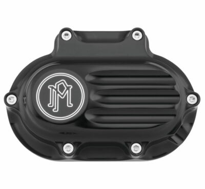 PERFORMANCE MACHINE BLACK 6-SPEED TRANSMISSION CLUTCH COVER HARLEY 0066-2028-BM