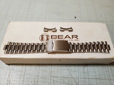 Nuevo reloj pulsera Bear 20MM correa SS eslabón sólido estilo ostra con extensión de buzo