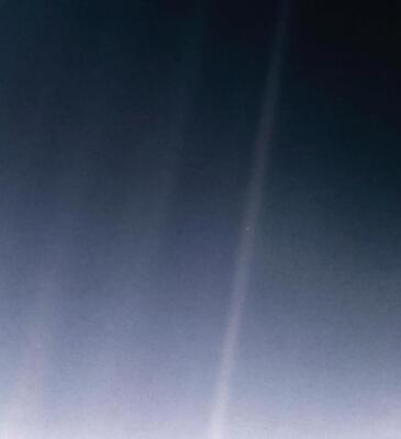 PALE BLUE DOT EARTH VOYAGER 1 NASA GLOSSY POSTER PICTURE PHOTO PRINT BANNER 8604