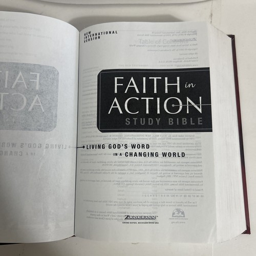 NIV Faith in Action Study Bible - Hardcover - OOP 1984 NIV - World Vision - Picture 6 of 15