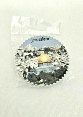 Al-Aqsa Moschee mit Jerusalem Stadt Keramik Kühlschrankmagnet Souvenir aus Palästina