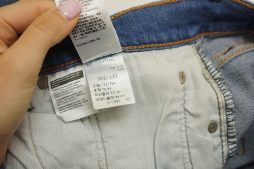 Hombres Levi's 511 Jeans Azul Stretch Algodón Slim Fit Talla W31 L32 JJJ752 - Imagen 11 de 12
