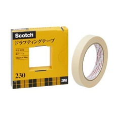 3M Scotch Drafting Tape Beige 18x30m 230-3-18 Paper 22906050 with Cutter Box NEW