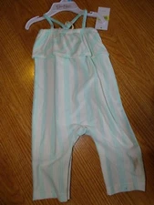 JESSICA SIMPSON INFANT GIRLS ROMPER NWT  SIZE 3/6 MONTHS SEA FOAM GREEN EASTER