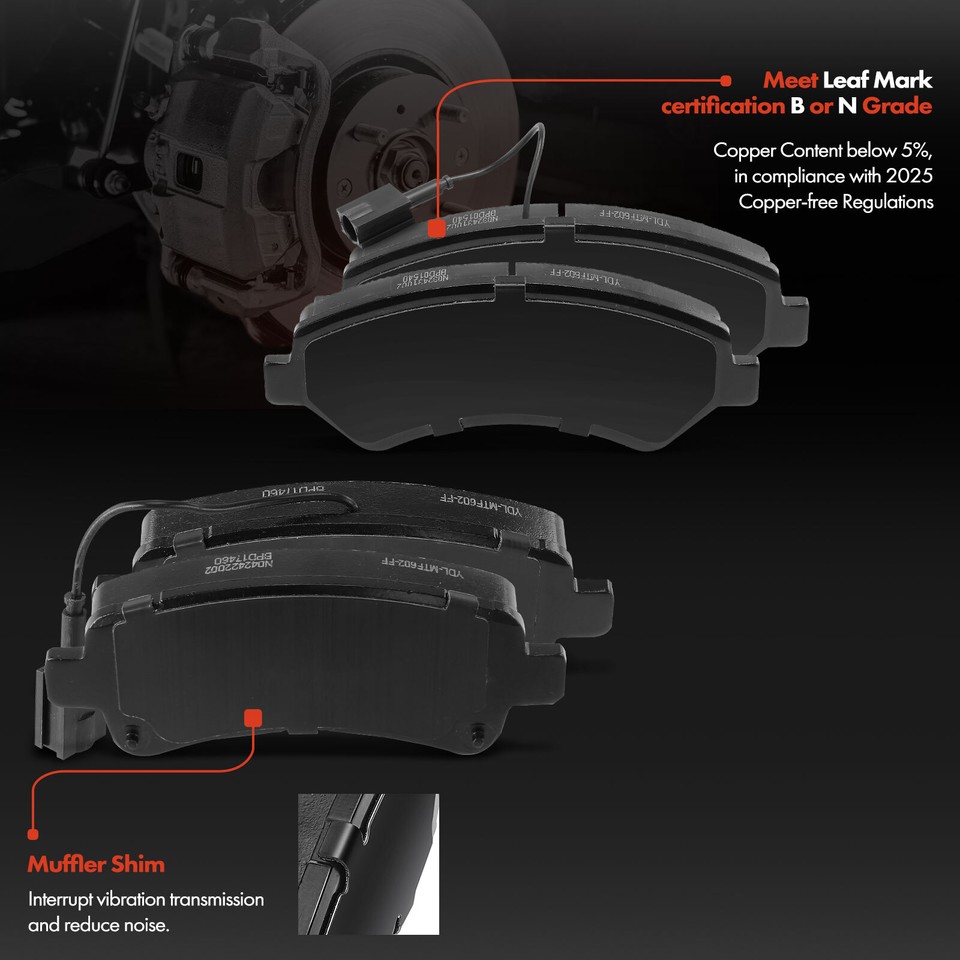 PowerStop Brake Pad Set | 2015–2019 Ram ProMaster 1500 Rear (Z23-1490)
