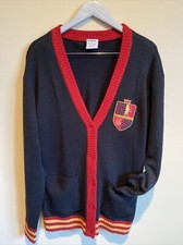 Harry Potter Gryffindor Cardigan Crest Button Sweater Hogwarts Costume M READ