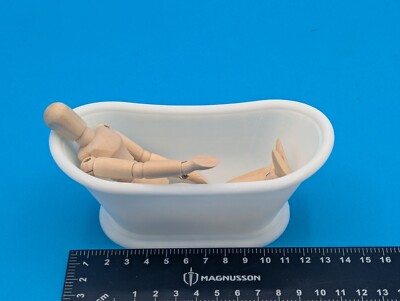 Maßstab 1:12 - Rolltop Badewanne für Puppenstube. 3d gedruckt.