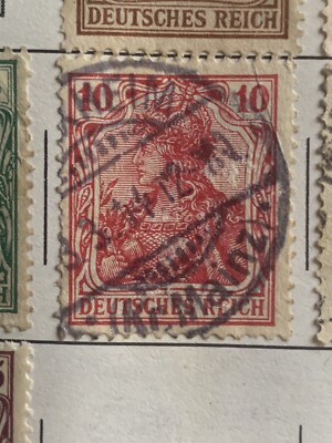 RARE DEUTSCHES REICH RED GERMAN STAMP | eBay