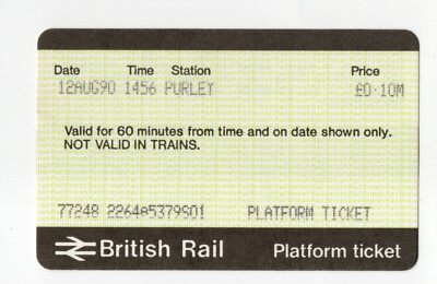 Purley S01 - APTIS platform ticket - Croydon CR2