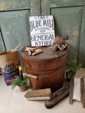 PRIMITIVE VICTORIAN VINTAGE STYLE ADVERTISING OLDE MILL 1839 GENERAL STORE SIGN 