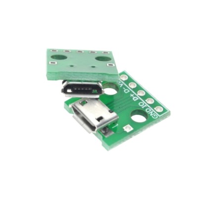 Micro USB zu DIP Adapter 5 Pin PCB Konverter Arduino Raspberry Pi
