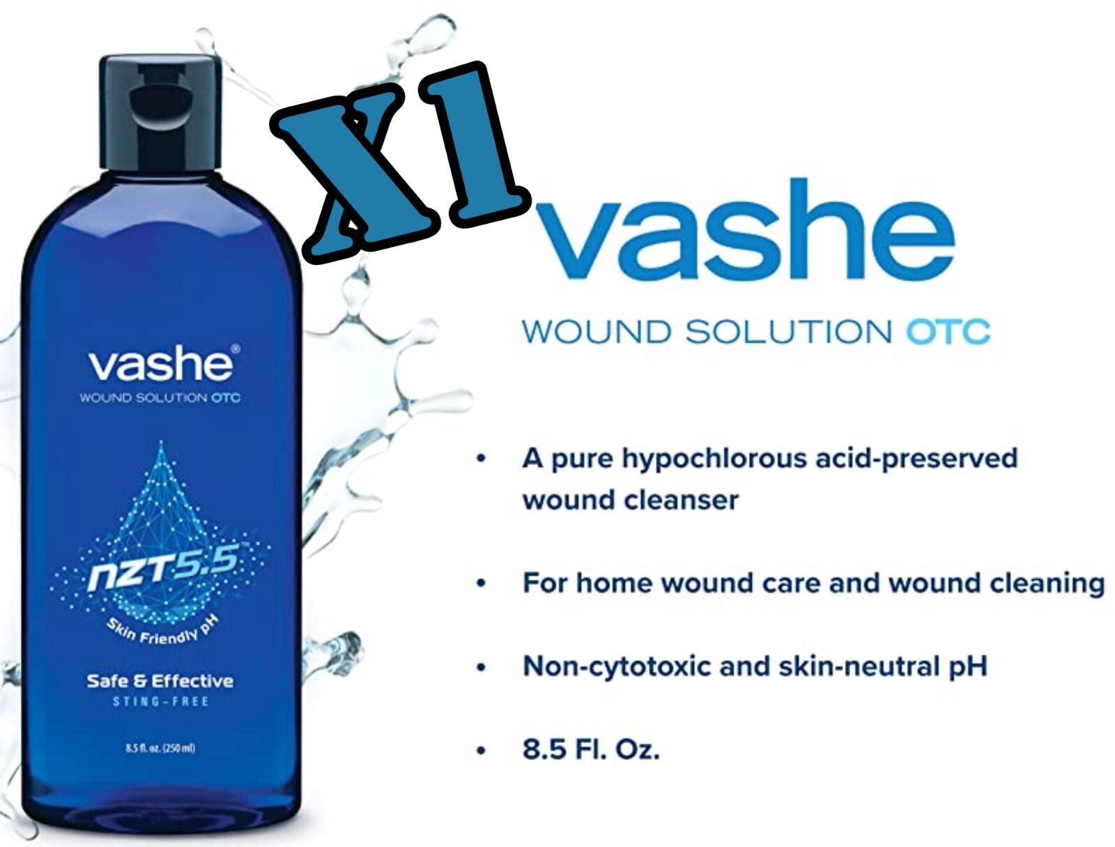 Vashe Wound Solution / Cleanser 8.5 oz Bottle Exp 2024 New Sealed eBay