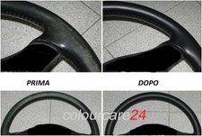 Kit Rinnova Colore Volante Pelle Jaguar XF Marrone scuro Moro Ritocco Interni