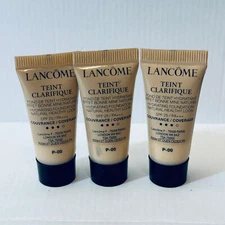 Lot of 3 Lancome teint clarifique hydrating foundation P-00 Travel size 5ml Each
