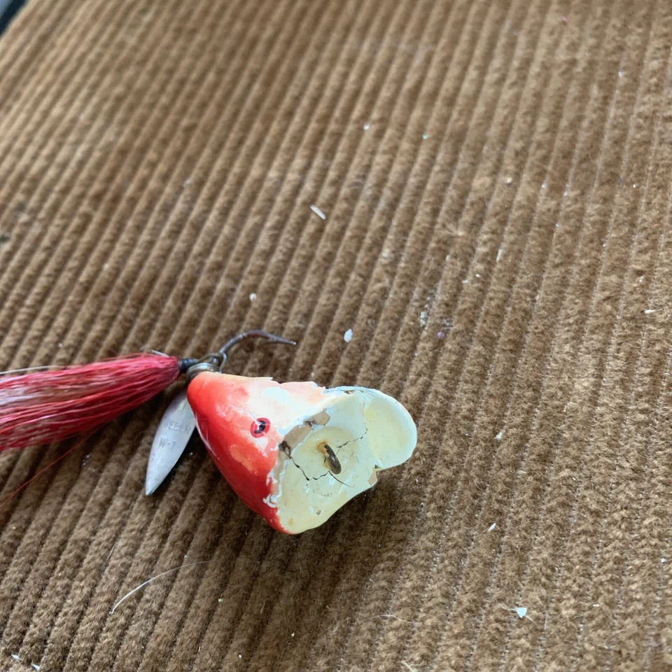 Señuelo de pesca con mosca Weber Pop-n-wiggle superficie artículo coleccionable es frágil Foto 3 de 4