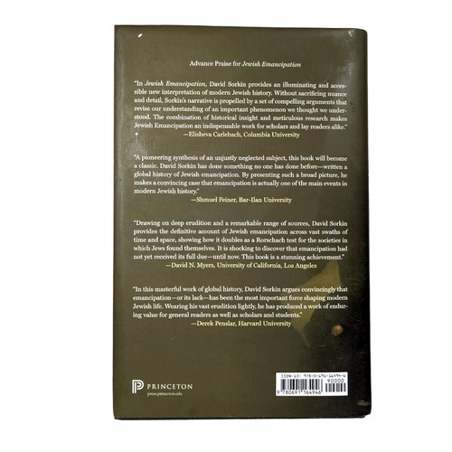 David Sorkin JEWISH EMANCIPATION: A HISTORY ACROSS FIVE CENTURIES LN HC DJ Ilus. - Picture 11 of 11