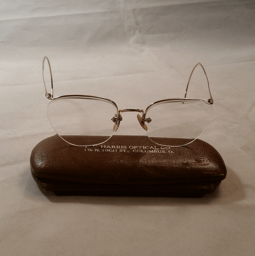 American Optical Numont Crossley 12k Gold Fill True Antique CAT EYE Brille - Bild 6 von 12