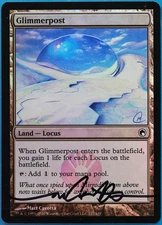 Glimmerpost FOIL Scars of Mirrodin NM Land Common SIGNED CARD (505110) ABUGames