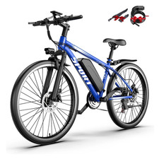 Electric Bike for Adults 1500W 26" E Mountain Bike, 25 MPH  65 Miles,Dual Brake