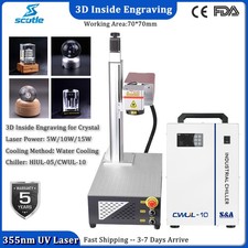 5W/10W/15W UV Laser Marking Machine 3D Engraving Inside Crystal Electric Z axis