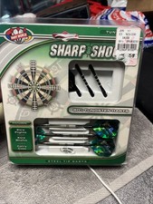 Vintage Dart World Sharp Shooter 25 Gram Steel Tip Dart Set Of 3 With Carry Case