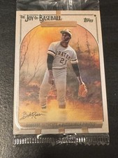 Roberto Clemente 2023 Topps X Bob Ross Easel Joy of Baseball #34 Parallel SSP 