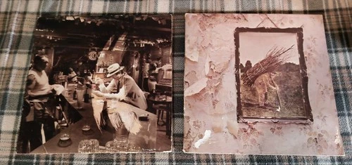 LED Zeppelin IV And In Through The Out Door Vinyl Record Album