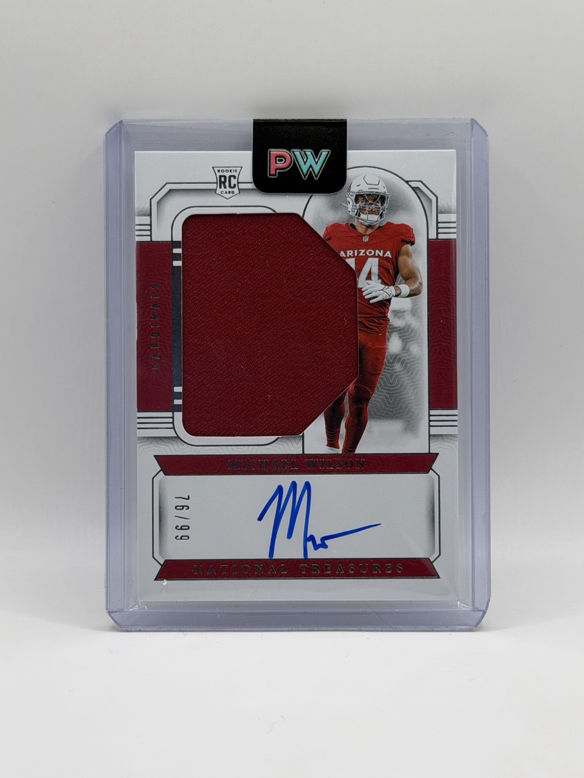 2023 Panini National Treasures Michael Wilson Crossover RPA /99 ON CARD Auto