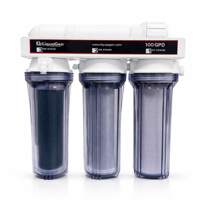 LiquaGen 4 Stage Genesis RO/DI Water Filter System - 100 GPD Salt Water Aquarium