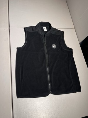 Nike Vest Men's Large Black Therma Fit Pebble Beach Golf Links Fleece Polyester