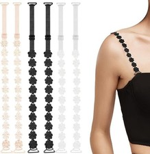 3 Pairs Women's Adjustable Bra Straps Replacement Removable Lingerie Straps