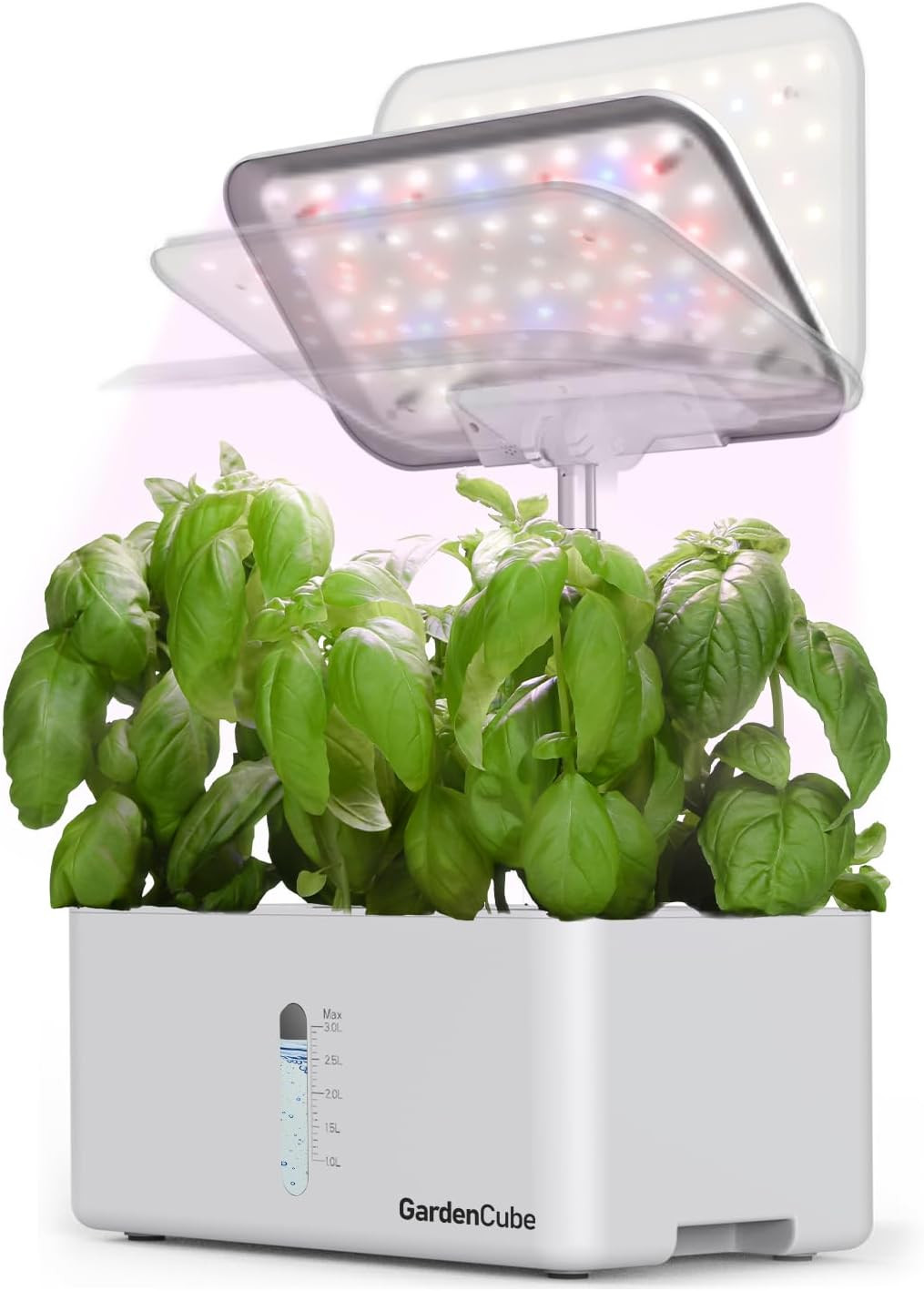 Hydroponics Growing System Kit: 8 Pods Indoor Herb Garden with LED Grow Light Qu